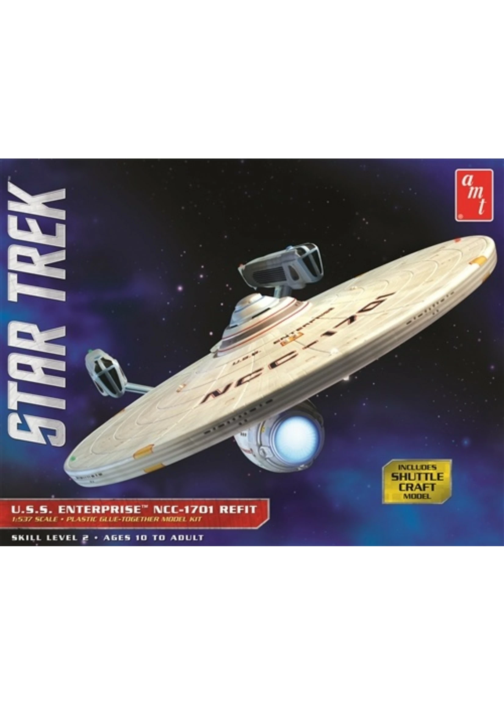 AMT 1080 - 1/537 Star Trek USS Enterprise NCC-1701 Refit