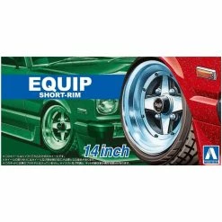 Aoshima 05547 - 1/24 EQUIP Short-Rim - 14 Inch Wheels