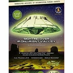 ATLANTIS 1007G - Monument Valley UFO - Lighted - Glow In The Dark