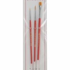 Atlas Brush Co. 55 - Taklon 3 Piece Artists Brush Set