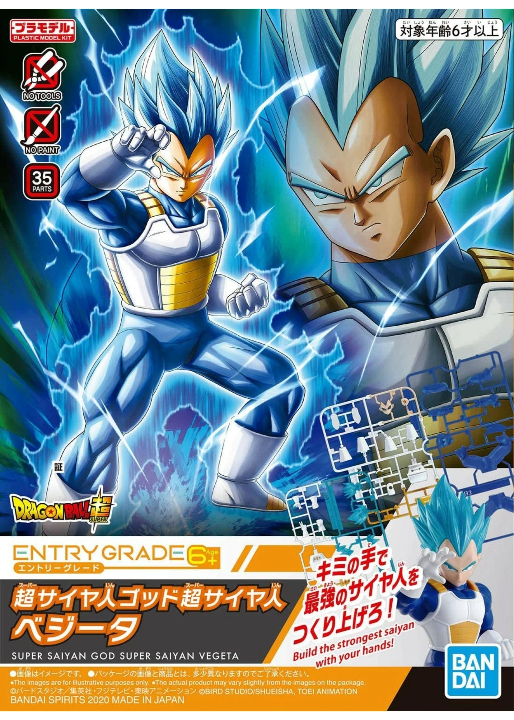 Bandai Super Saiyan God Super Saiyan Vegeta - Entry Grade