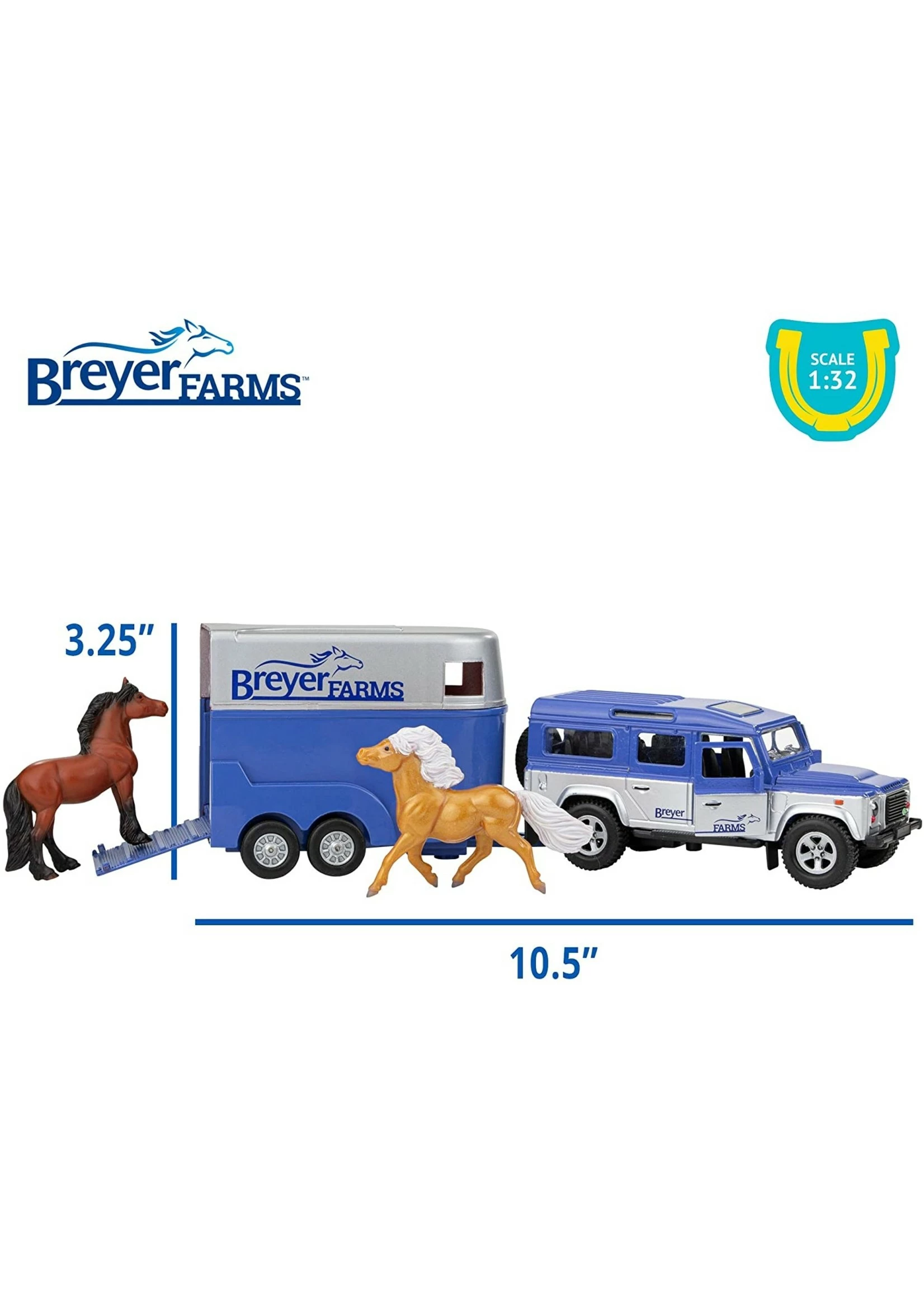 Breyer Land Rover & Tag-a-Long Trailer