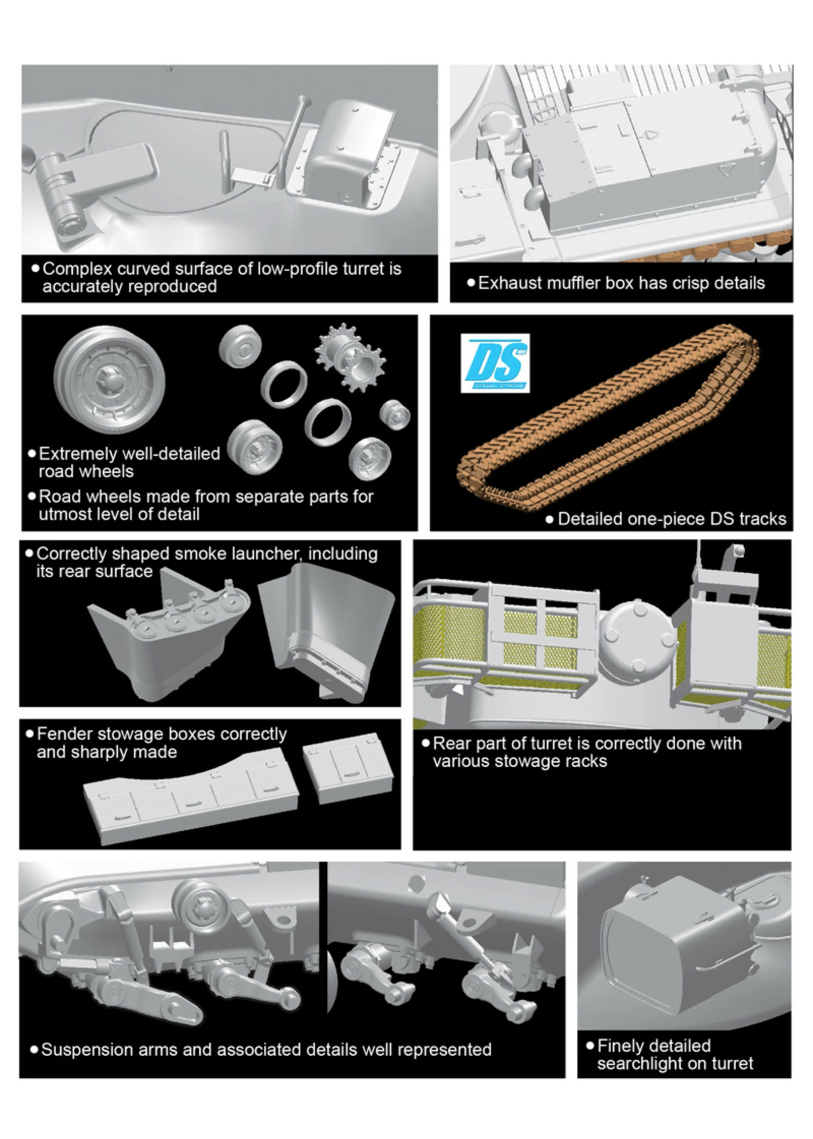 Dragon Models 3562 - 1/35 M60A2 Starship - Smart Kit - Image 3