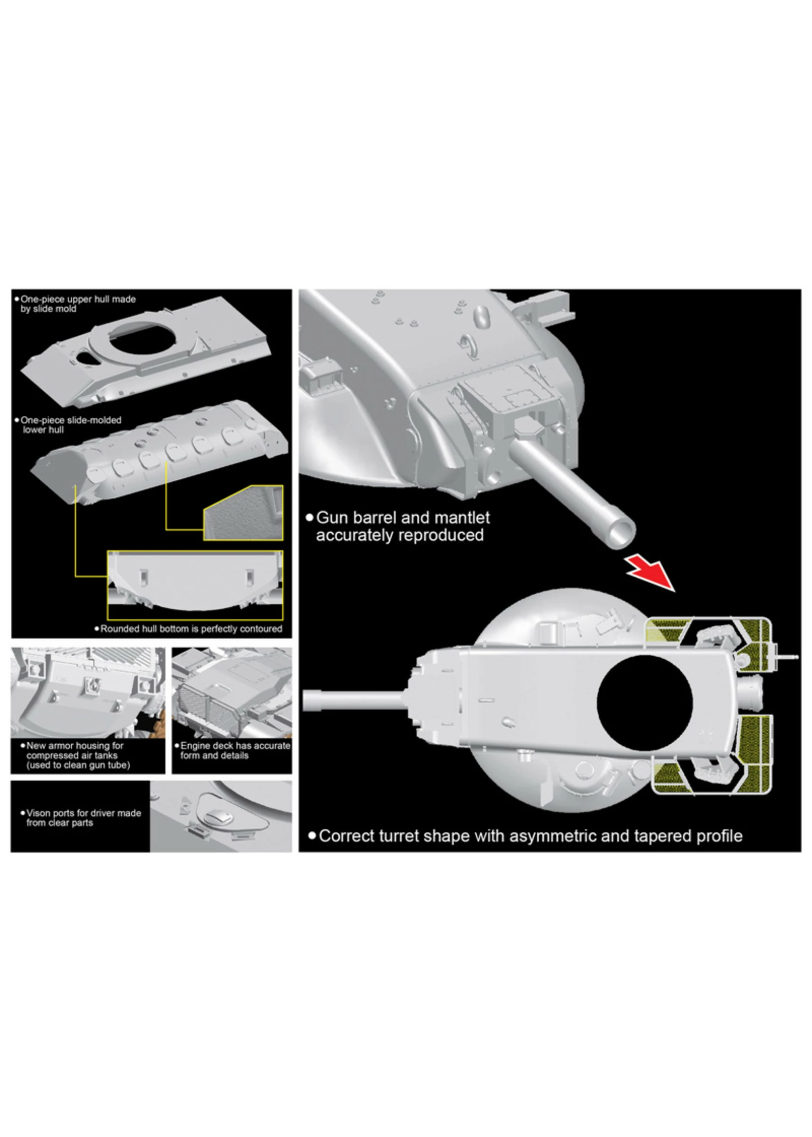 Dragon Models 3562 - 1/35 M60A2 Starship - Smart Kit - Image 4
