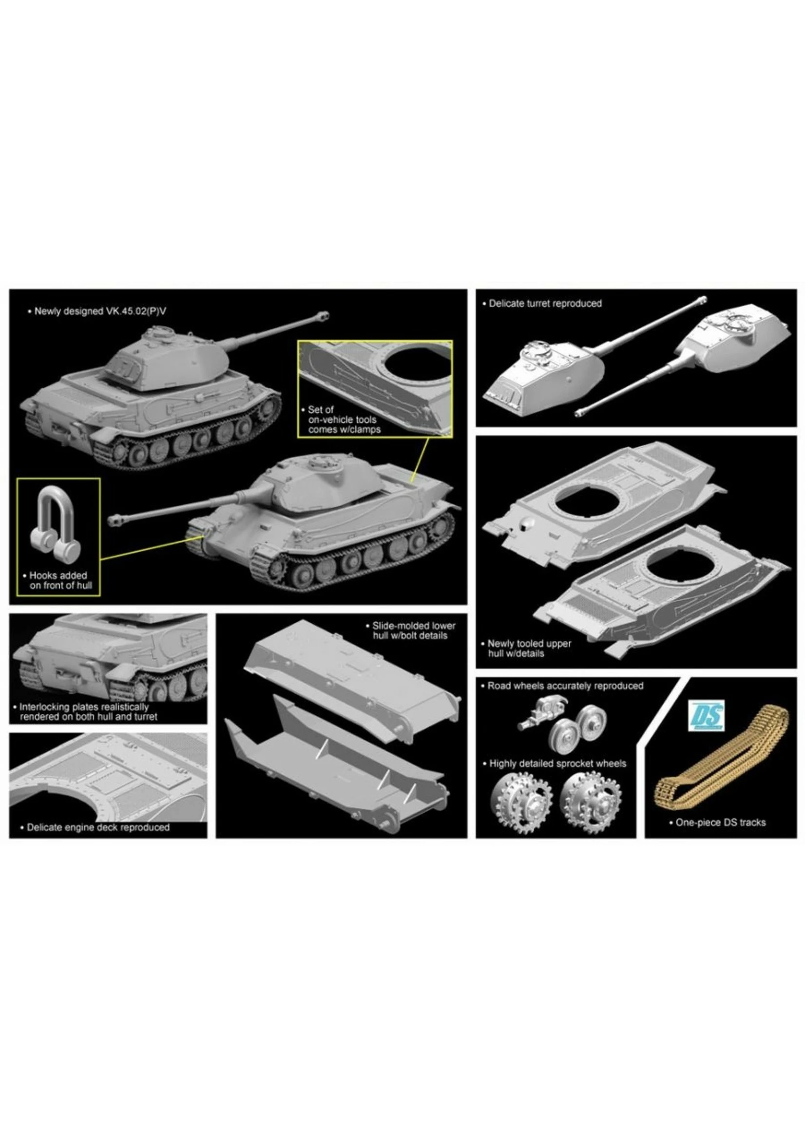 Dragon Models 7492 - 1/72 VK.45.02(P)V - Image 2