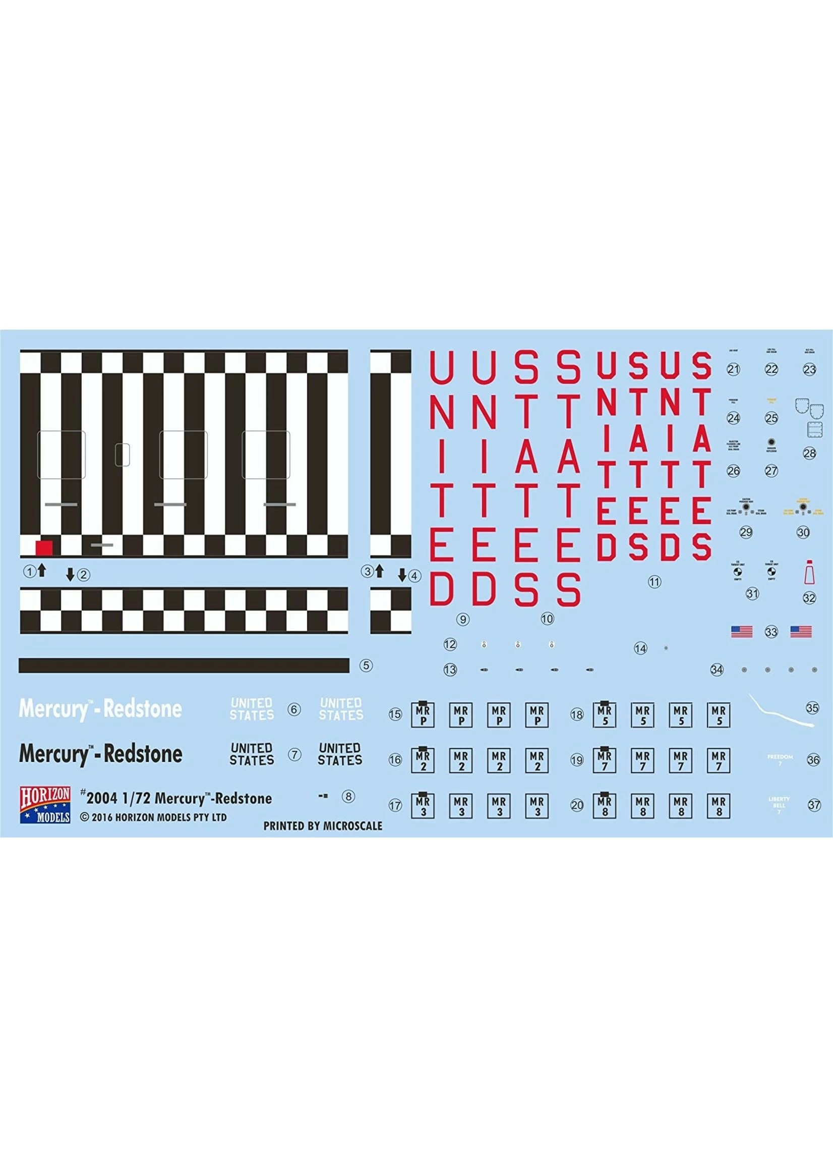 Horizon Models 2004 - 1/72 Mercury Redstone - Image 4