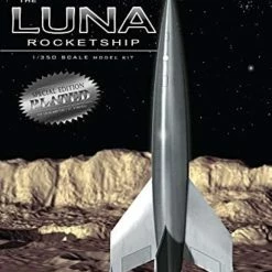 Pegasus Hobbies 9310 - 1/350 Luna Rocketship - Silver Plated