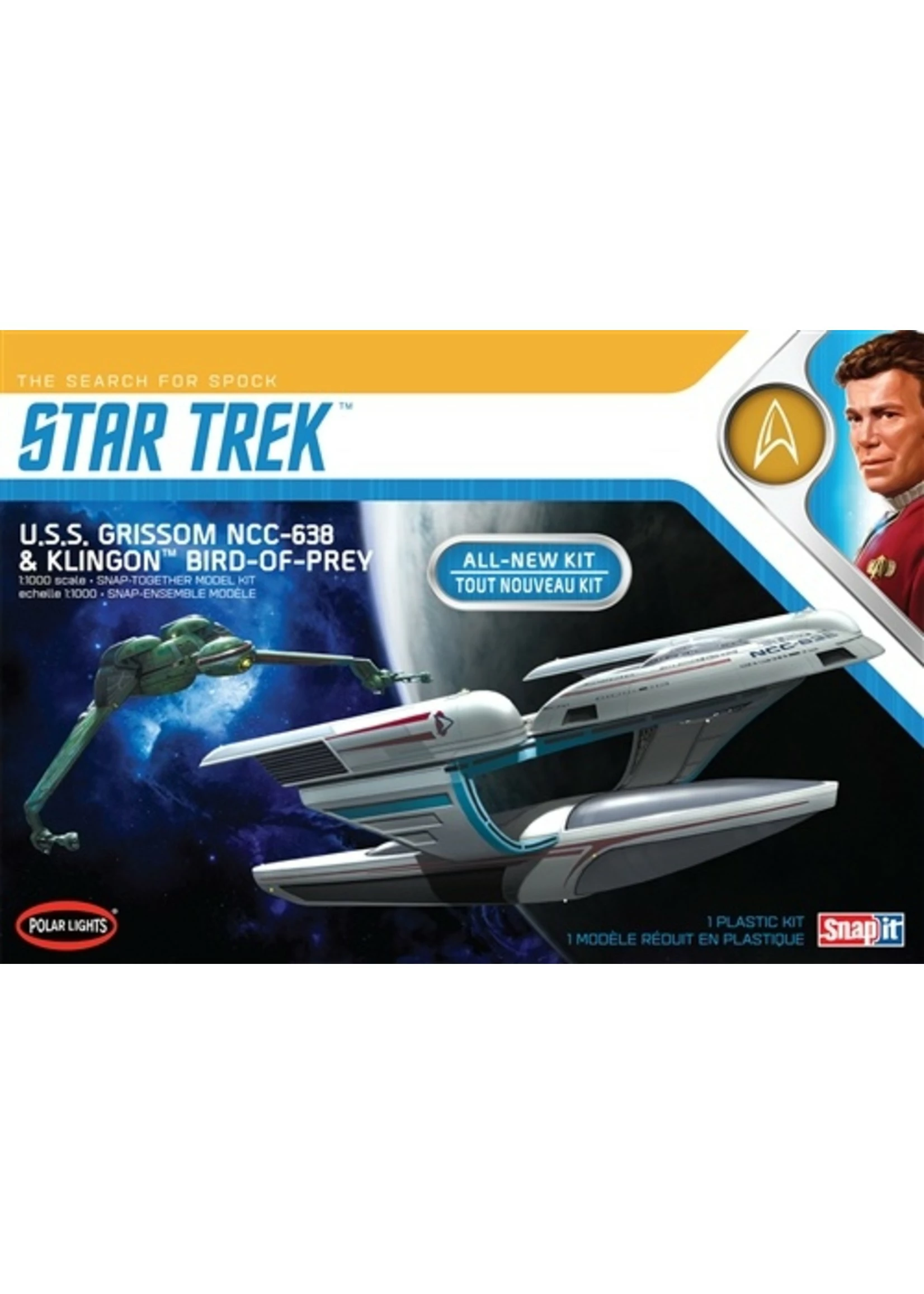 Polar Lights 957 - 1/1000 Star Trek USS Grissom/Klingon BoP (2pk)