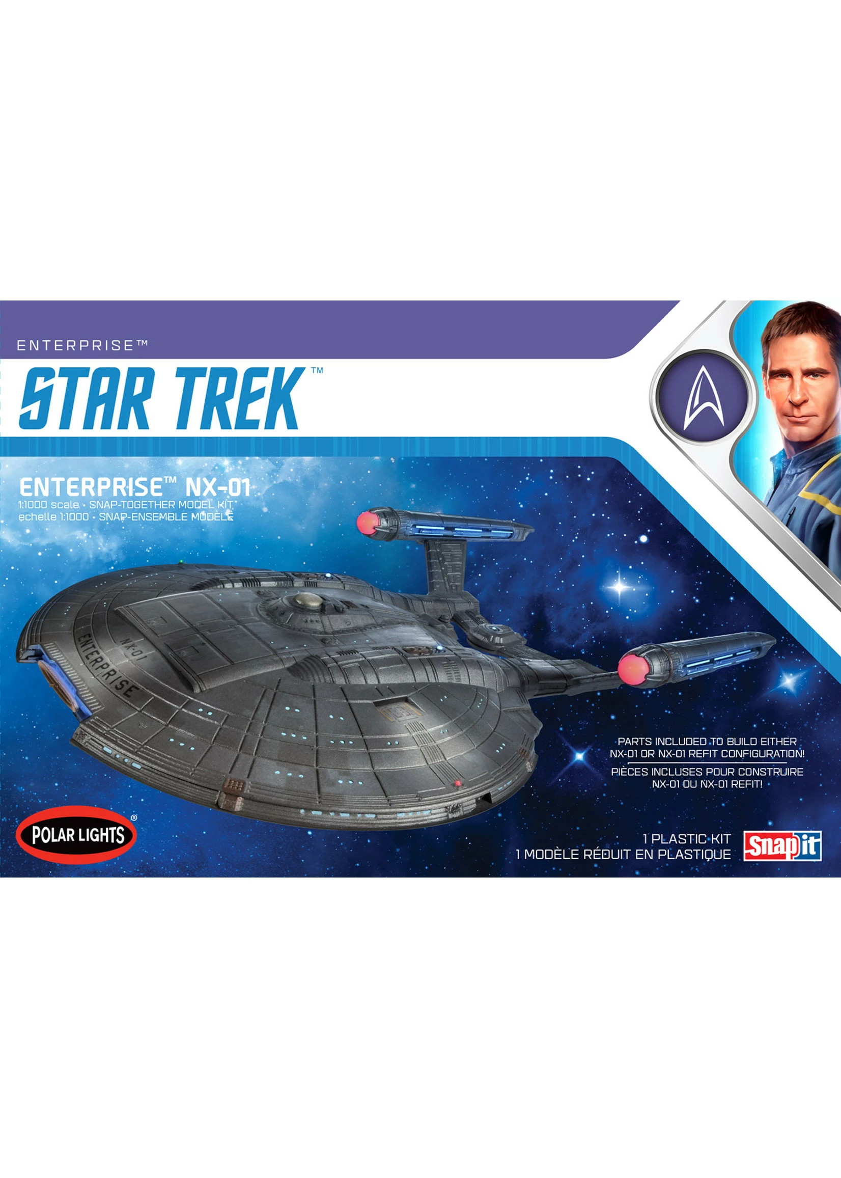 Polar Lights 966 - 1/1000 Star Trek NX-01 Enterprise