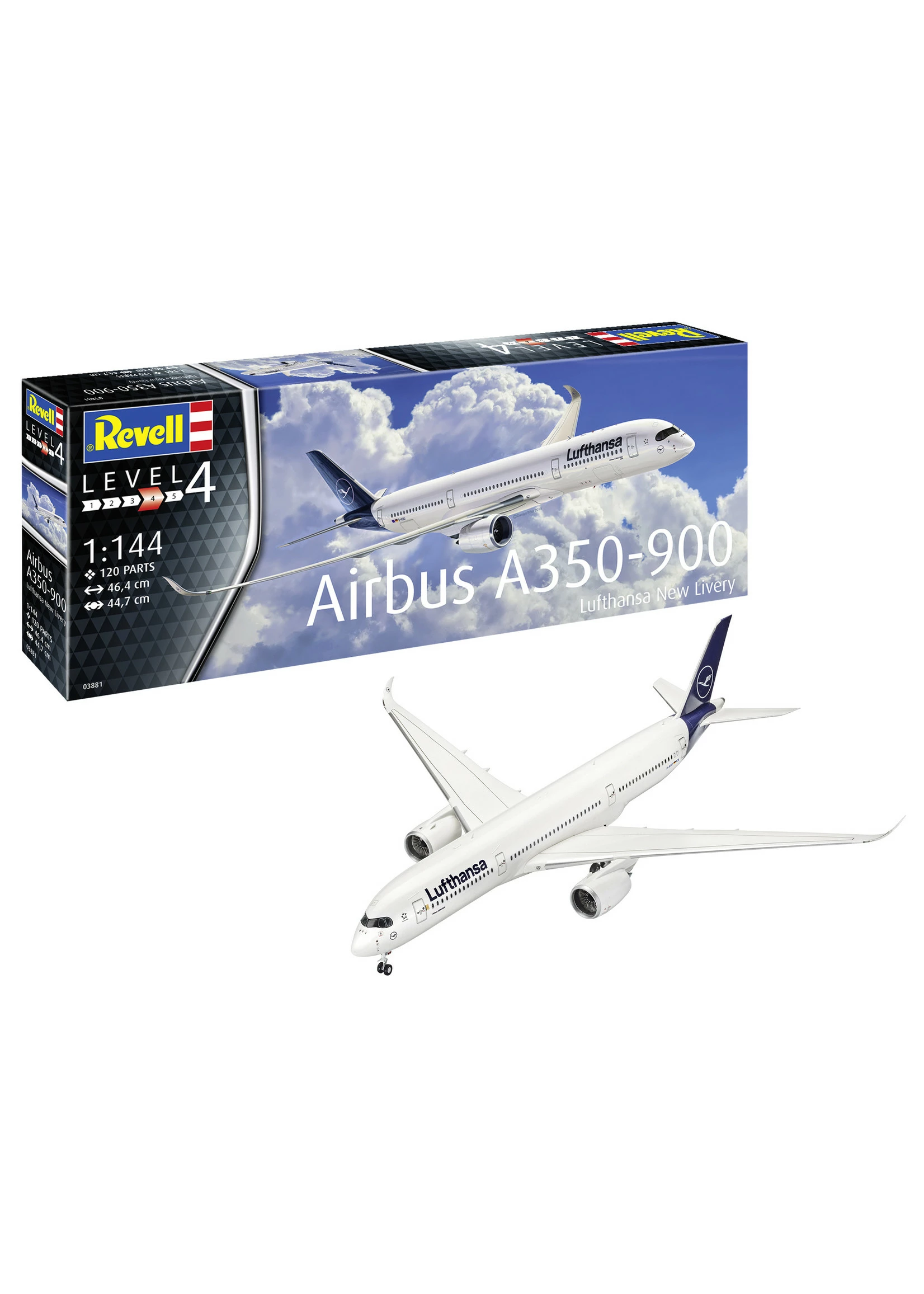 Revell Of Germany 03881 - 1/144 Airbus A350-900 Lufthansa New Livery - Image 3