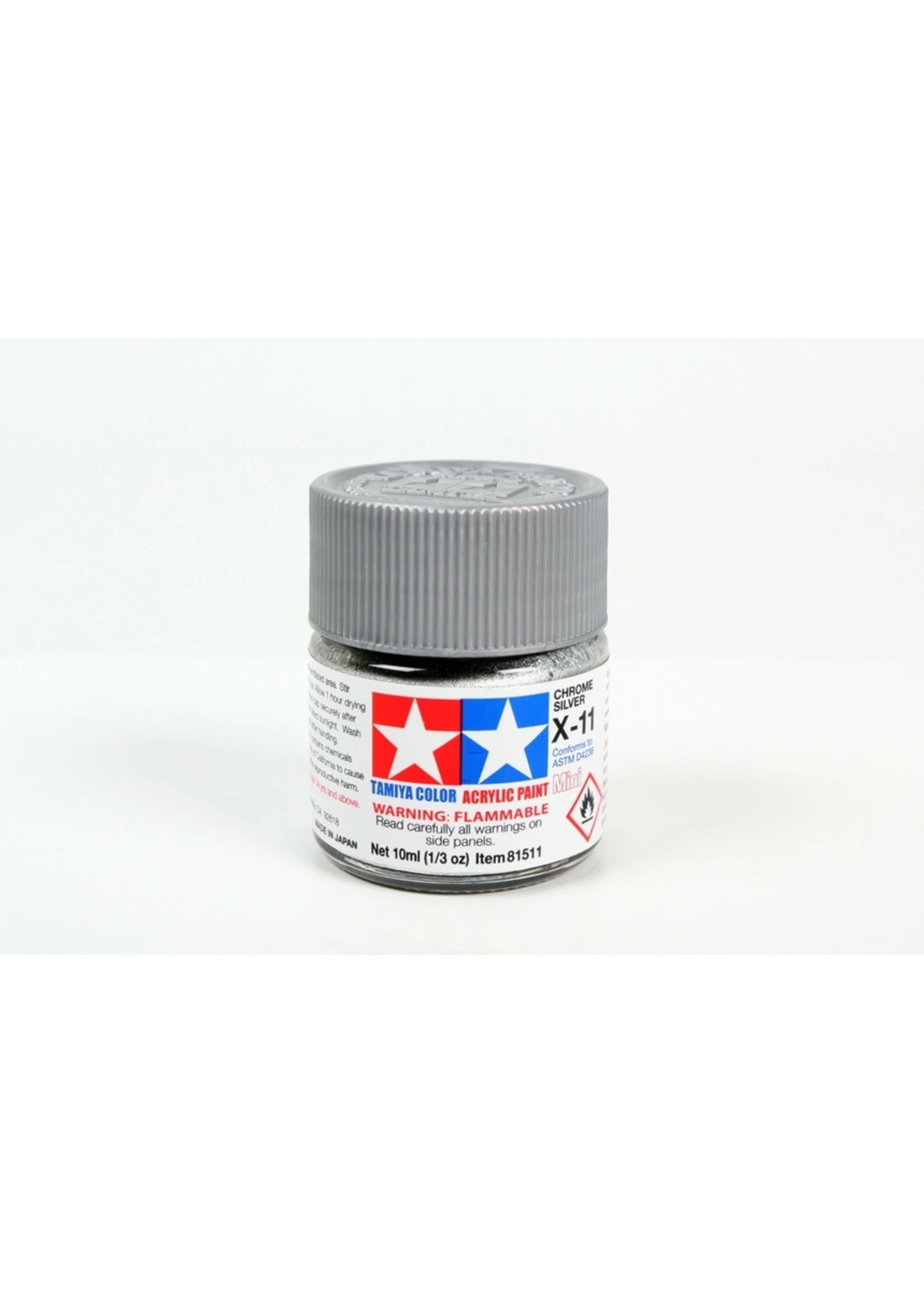 Tamiya X-11 - Chrome Silver - 10ml Acrylic