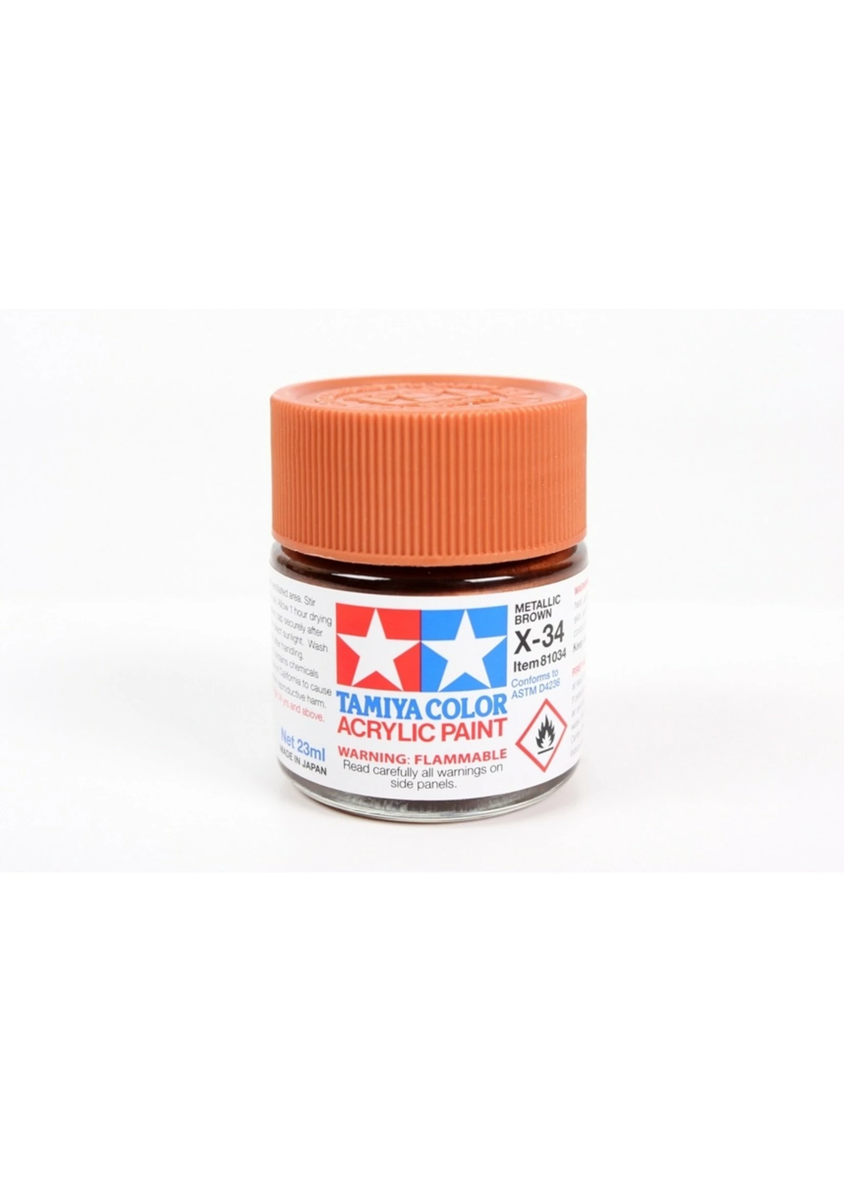 Tamiya X-34 - Metallic Brown - 23ml Acrylic