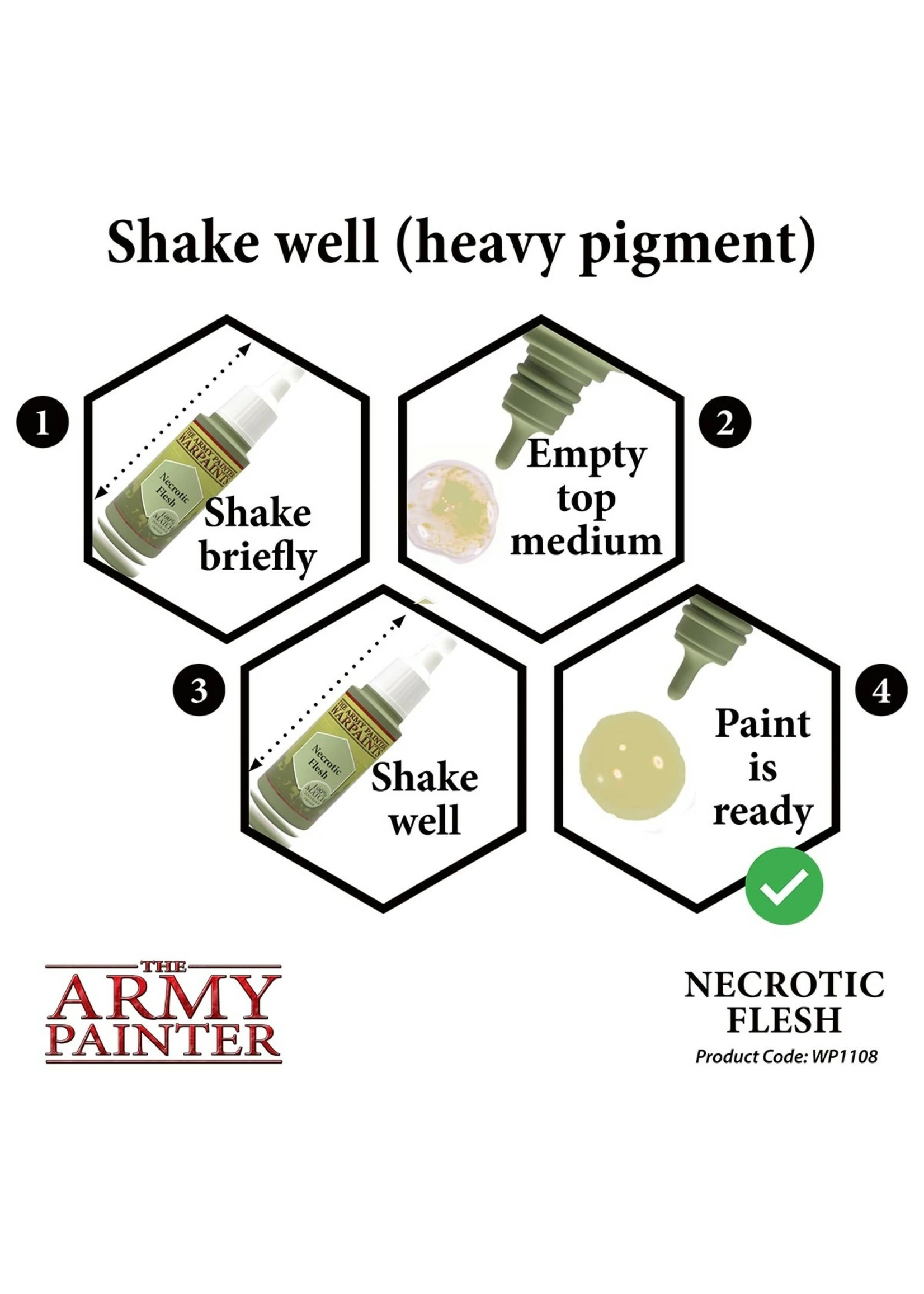 The Army Painter WP1108 - Necrotic Flesh 18ml Acrylic Paint - Image 5