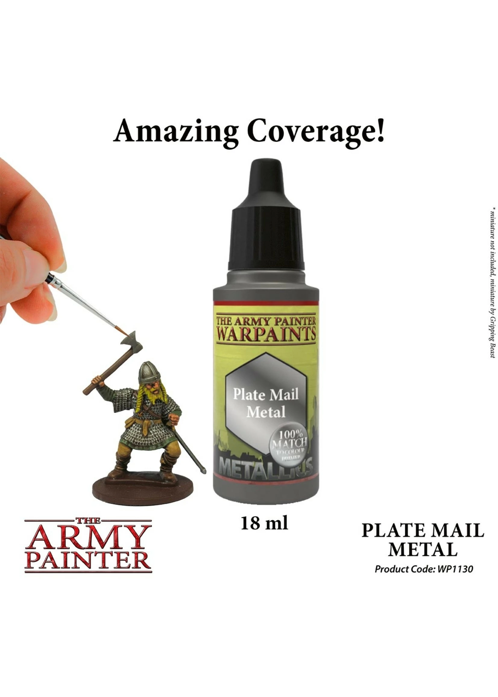 The Army Painter WP1130 - Plate Mail Metal 18ml Metallic Paint - Image 2
