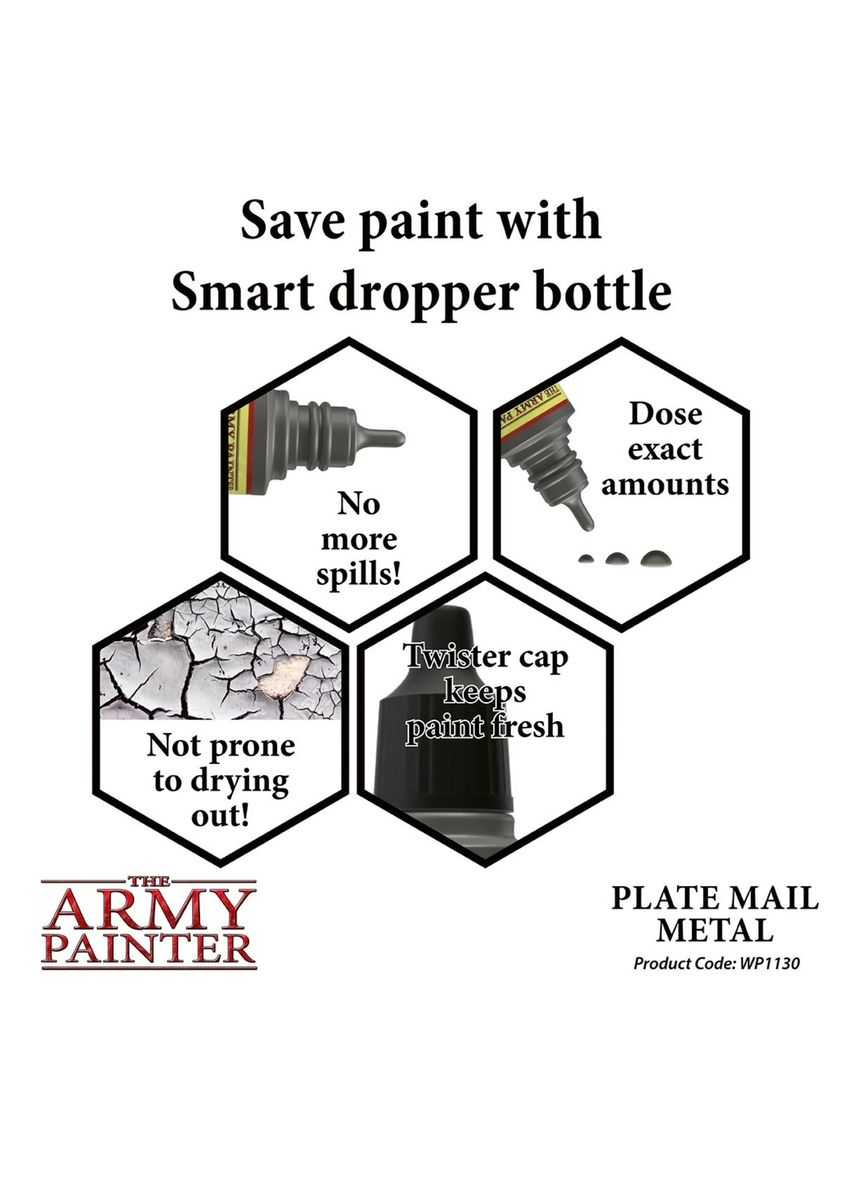 The Army Painter WP1130 - Plate Mail Metal 18ml Metallic Paint - Image 3