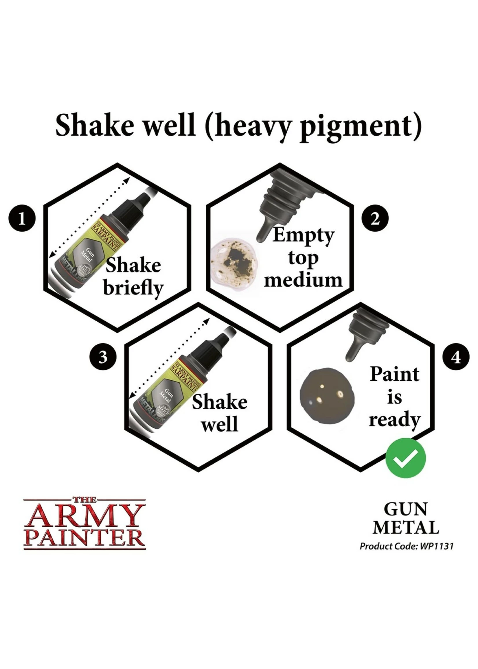 The Army Painter WP1131 - Gun Metal 18ml Metallic Paint - Image 5