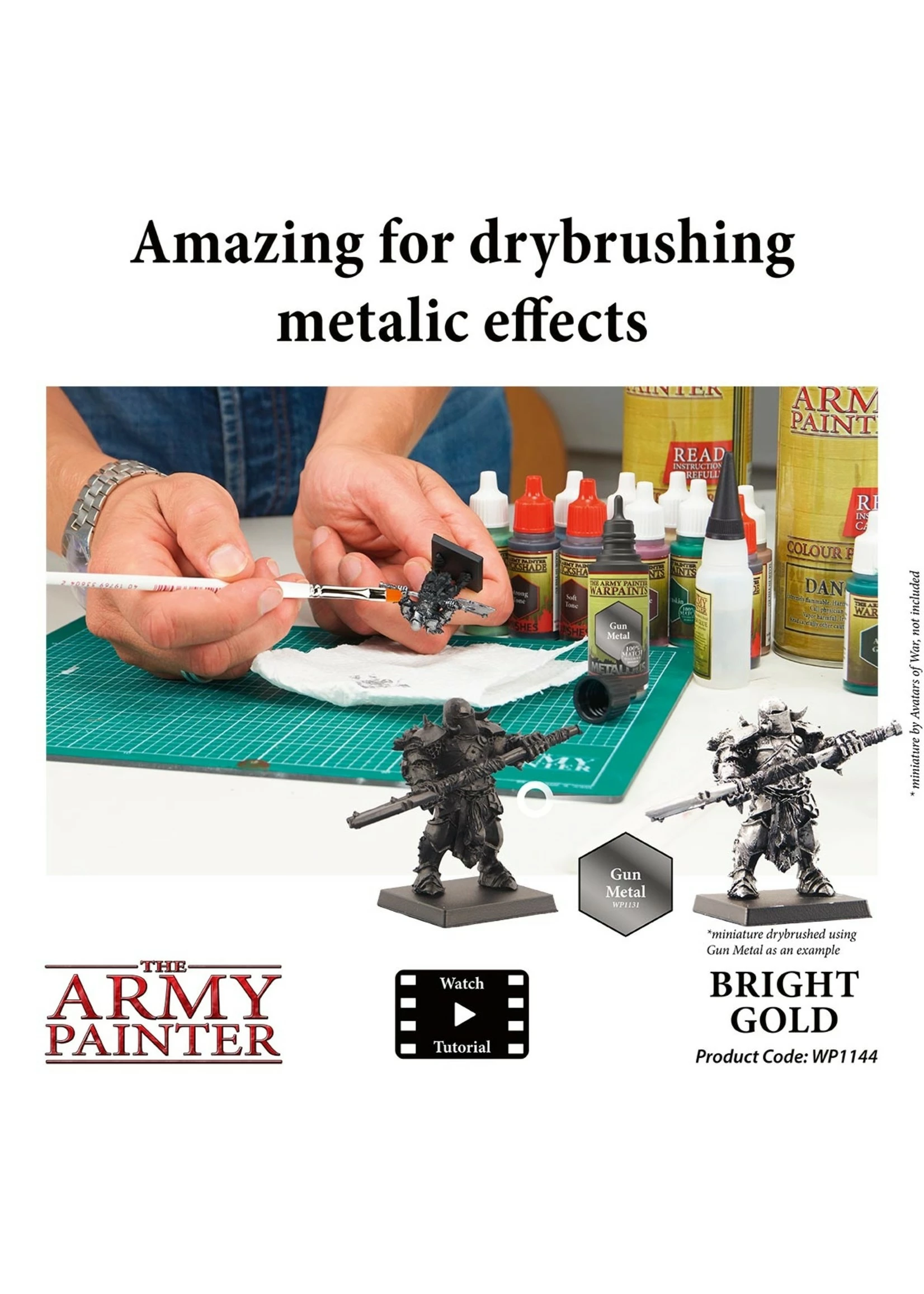 The Army Painter WP1144 - Bright Gold 18ml Metallic Paint - Image 4