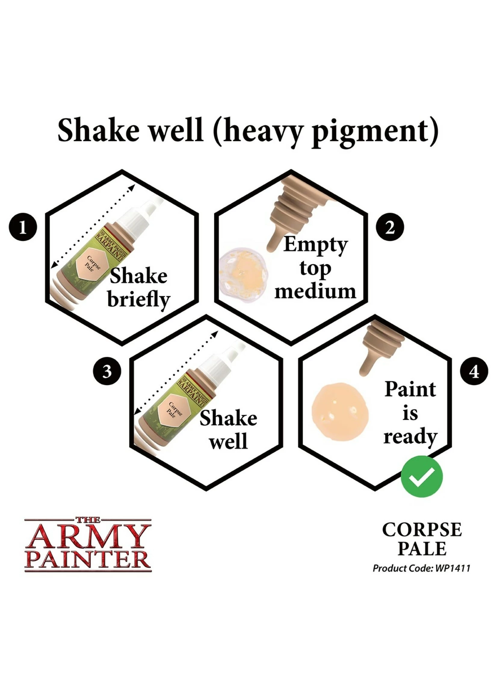 The Army Painter WP1411 - Corpse Pale 18ml Acrylic Paint - Image 5