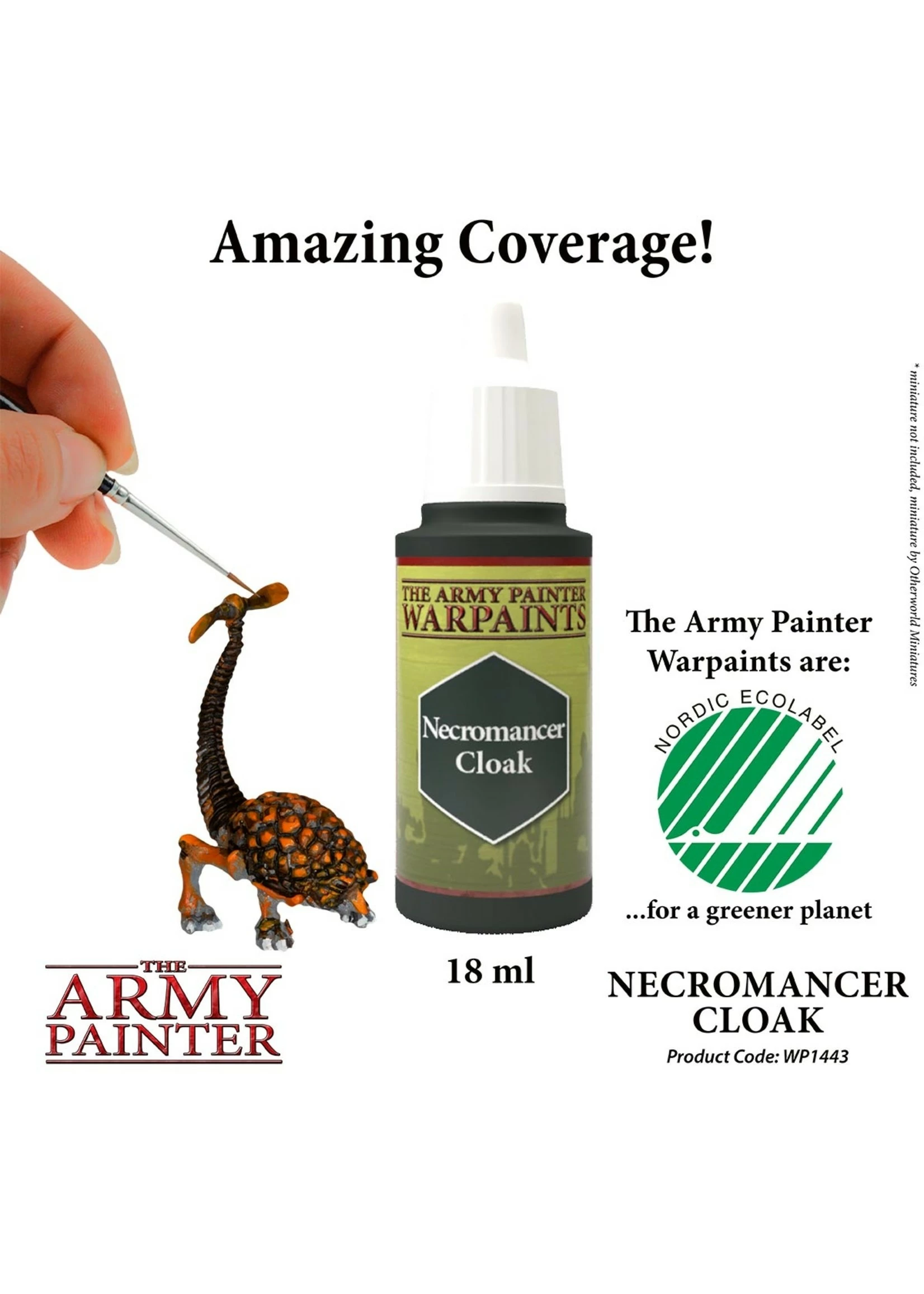 The Army Painter WP1443 - Necromancer Cloak 18ml Acrylic Paint - Image 2