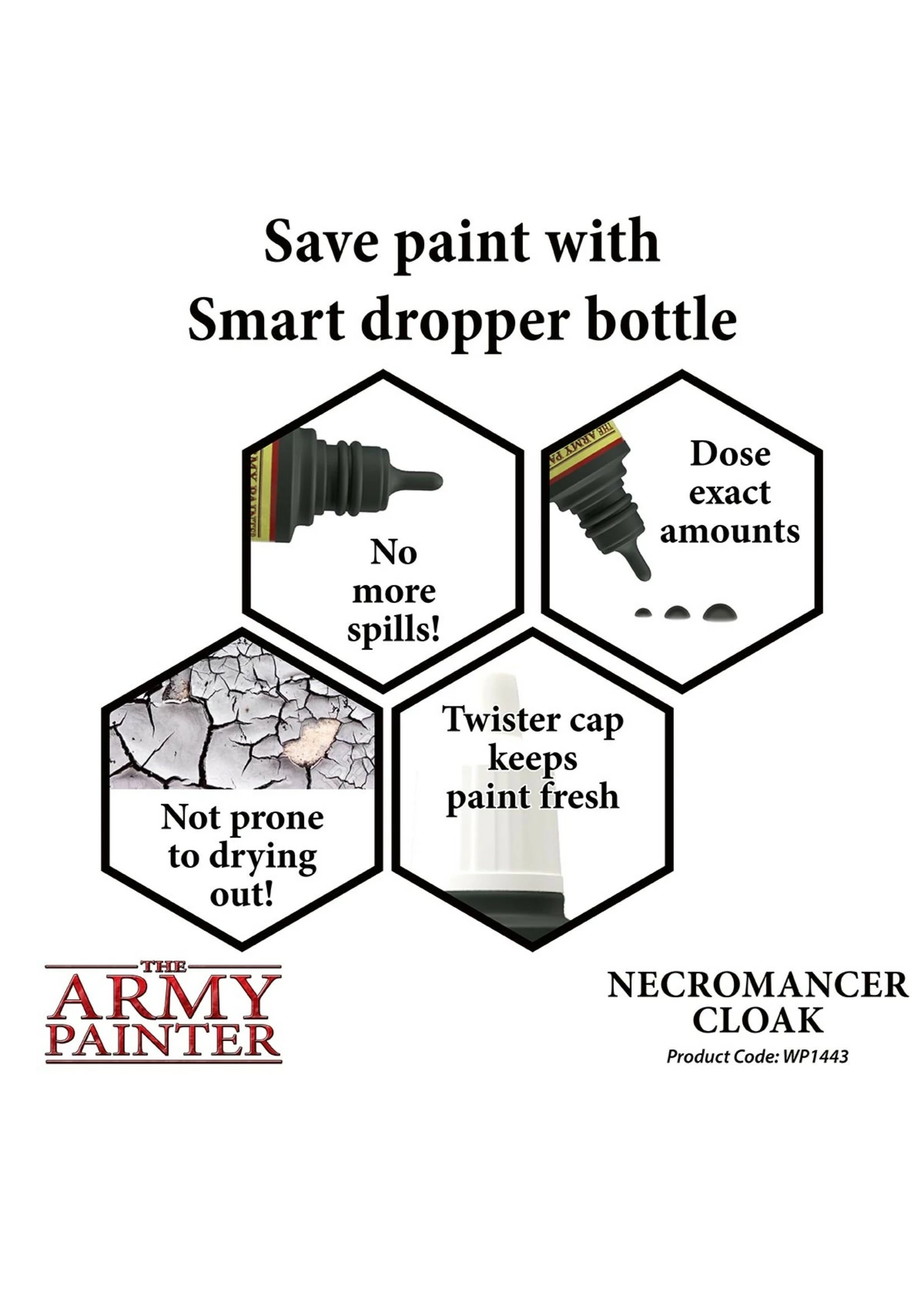The Army Painter WP1443 - Necromancer Cloak 18ml Acrylic Paint - Image 3