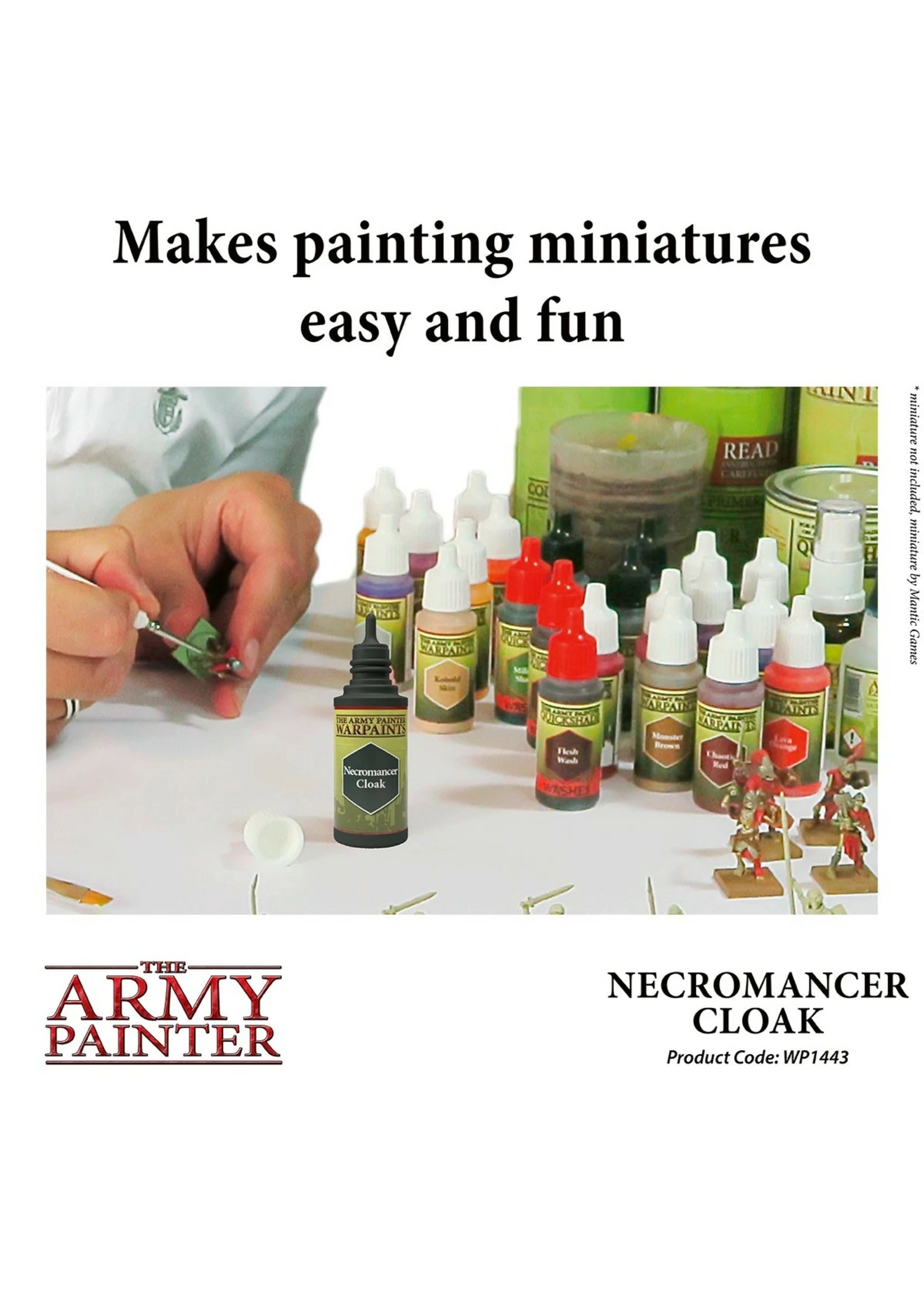 The Army Painter WP1443 - Necromancer Cloak 18ml Acrylic Paint - Image 4