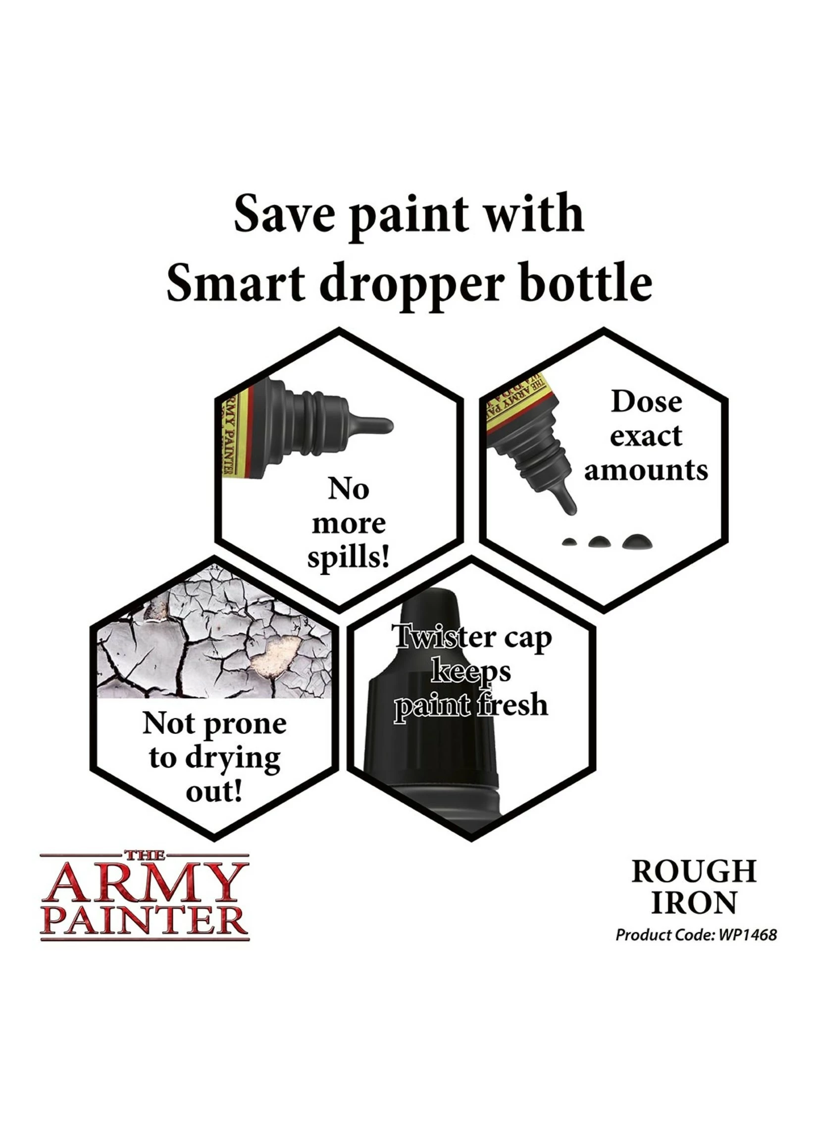 The Army Painter WP1468 - Rough Iron 18ml Metallic Paint - Image 3