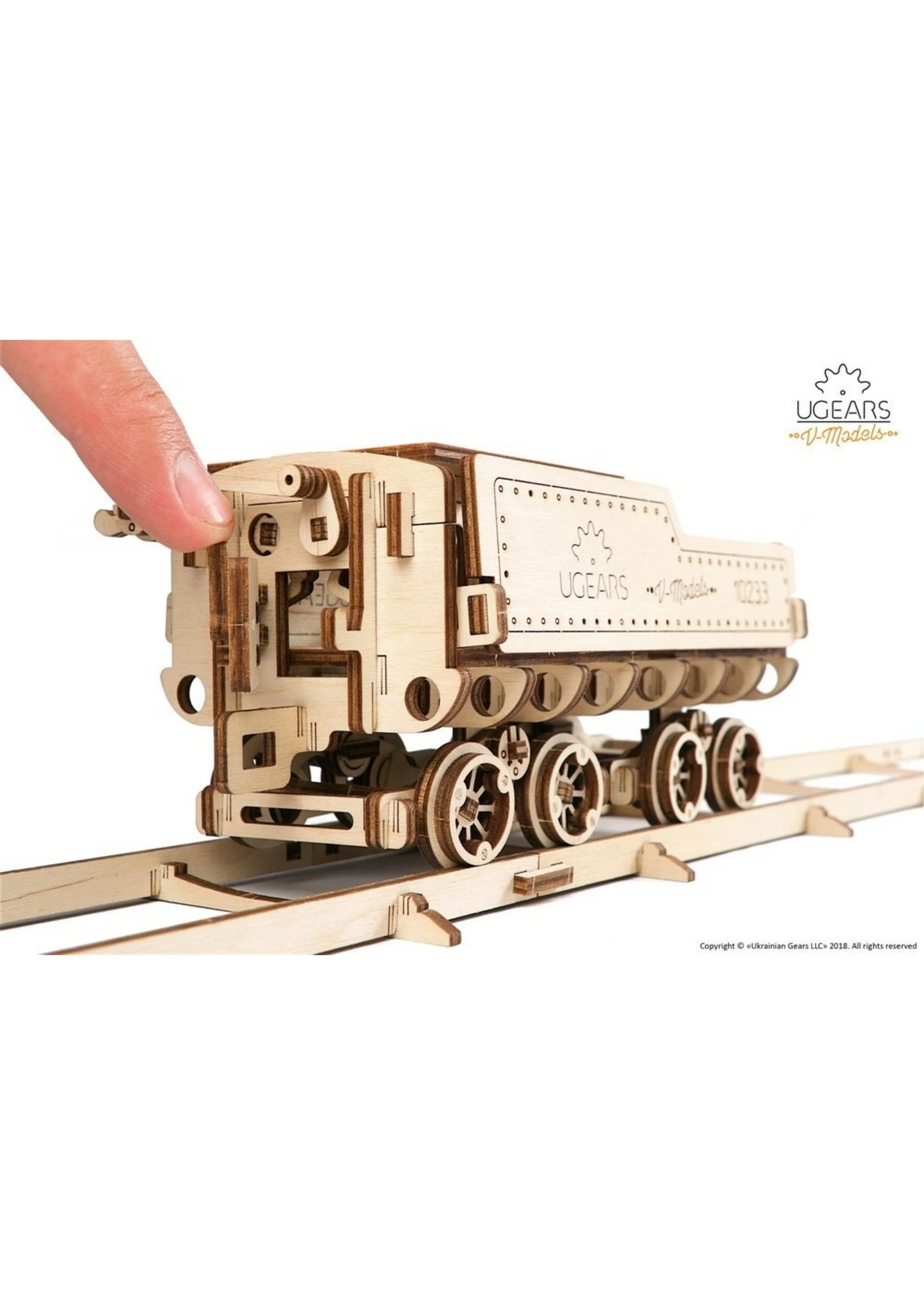 UGEARS V-Express Steam Train With Tender - Image 6