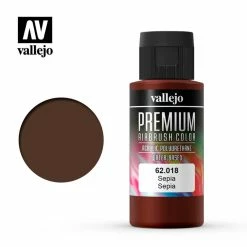 Vallejo 62.018 - Premium Airbrush Color Sepia - 60ml