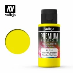 Vallejo 62.031 - Premium Airbrush Color Flourescent Yellow - 60ml