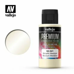 Vallejo 62.041 - Premium Airbrush Color Metallic Medium - 60ml