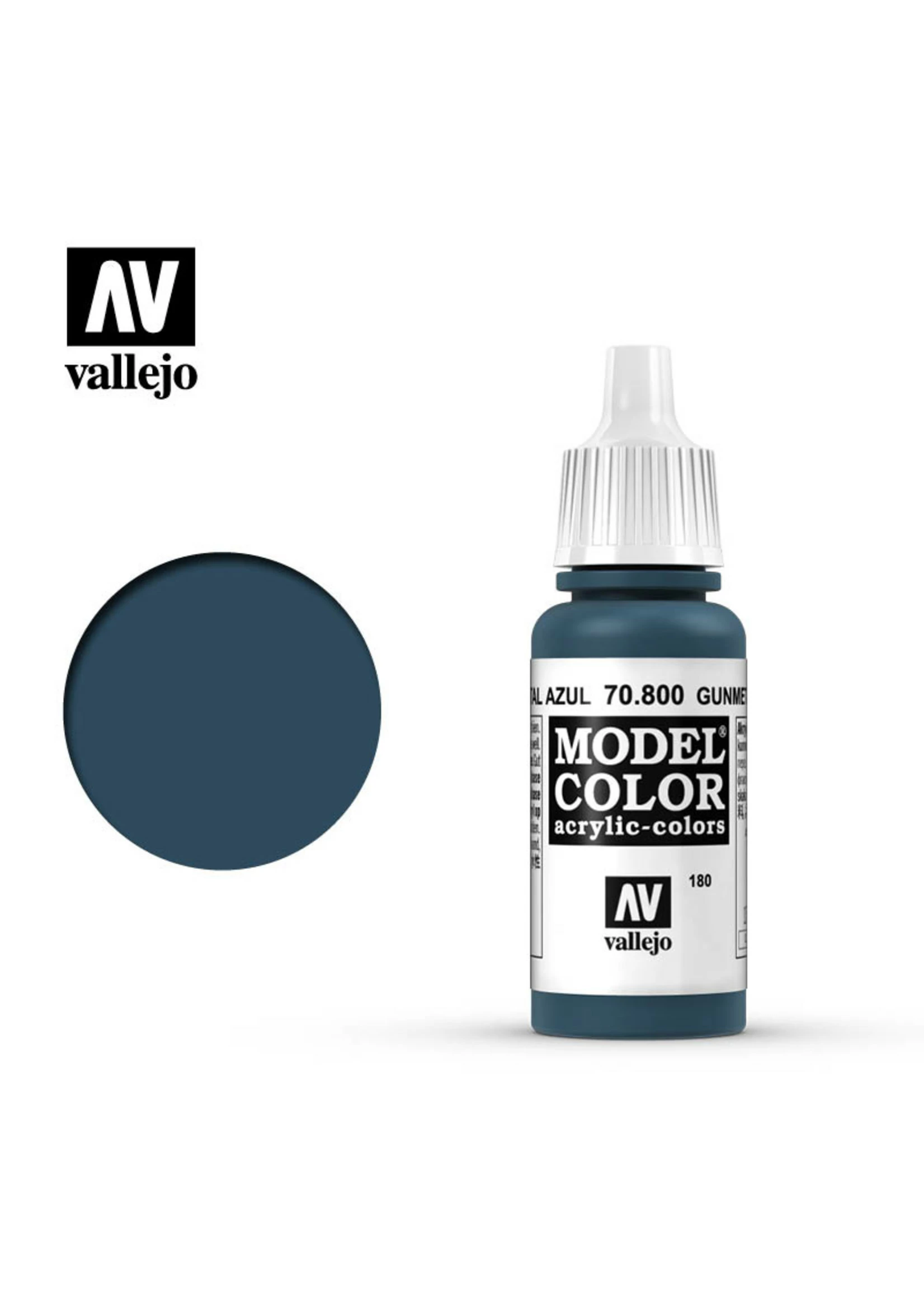 Vallejo 70.800 - Model Color Gunmetal Blue