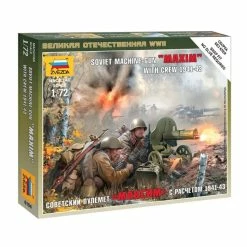 Zvezda 6104 - 1/72 Soviet Machine Gun Maxim With Crew