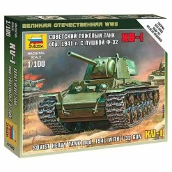 Zvezda 6190 - 1/100 Soviet KV-1 Tank With F-32 Gun