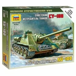 Zvezda 6211 - 1/100 Soviet SU-100 Self-Propelled Gun