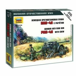 Zvezda 6257 - 1/72 German Pak 40 Anti-Tank Gun With Crew